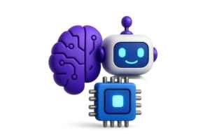 Ícone da categoria IA: inteligência artificial, robótica e tecnologia.